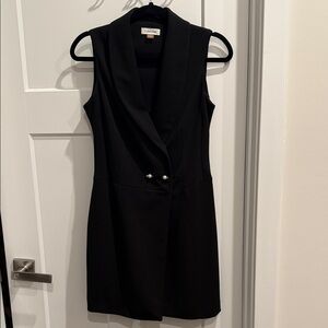 Calvin Klein Black Suit Mini Dress